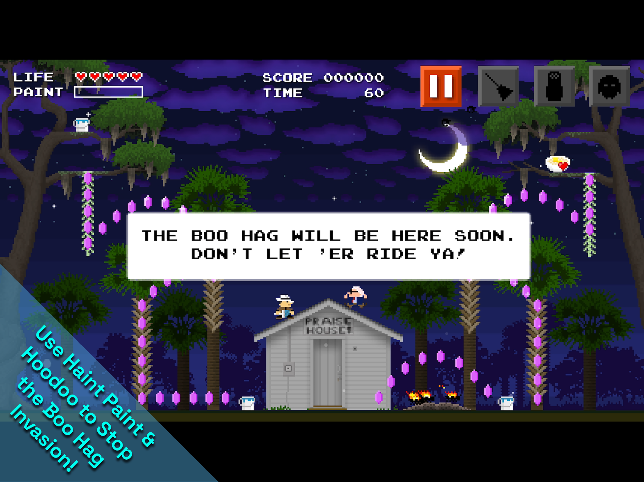 Gameplay at the Praise House
